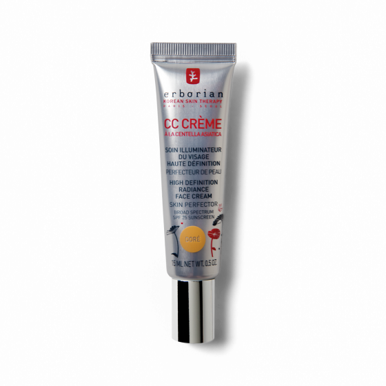 CC crème à la Centella Asiatica Erborian - Teinte : Doré - tube de 15 ml