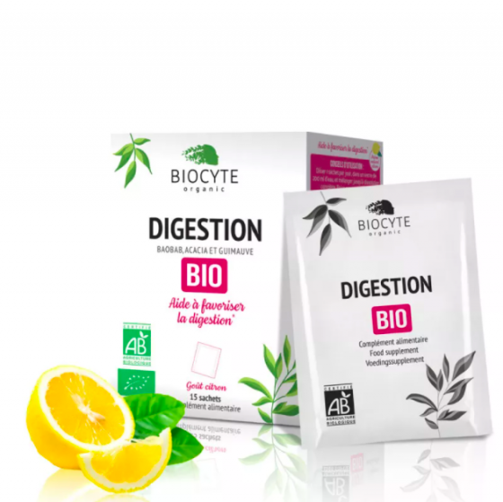 Digestion bio goût citron Biocyte - boîtes de 15 sachets