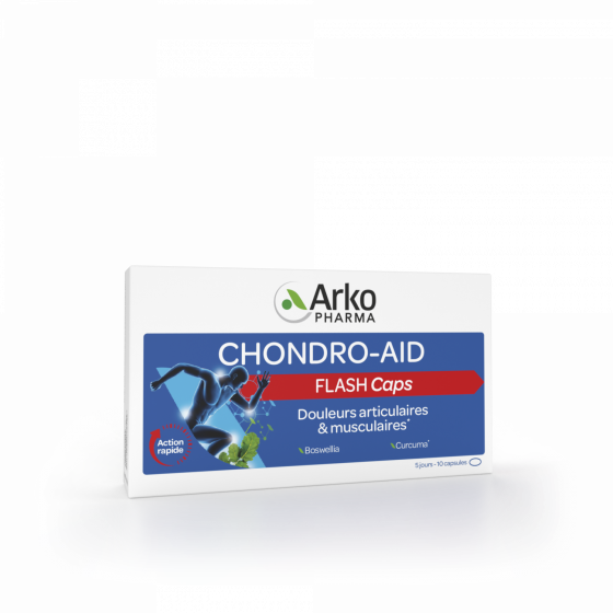 Chondro-Aid Flash caps Arkopharma - boîte de 10 capsules