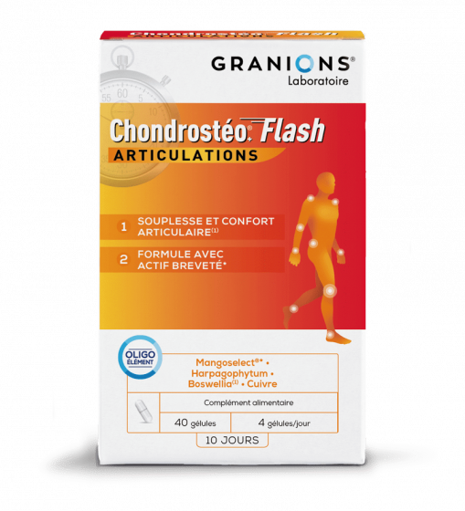 Chondrosteo flash articulations Granions - boîte de 40 gélules