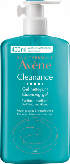 Cleanance gel nettoyant Avène - flacon de 400 ml