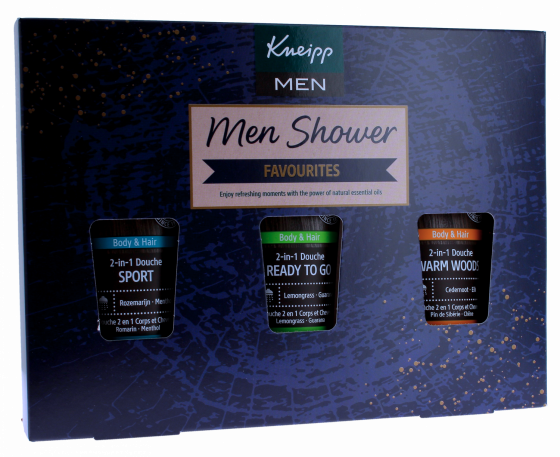 Coffret Men Shower Favourites Kneipp - coffret de 3 produits
