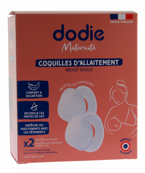 Coquille allaitement confort Dodie - Boîte de 4 coquilles