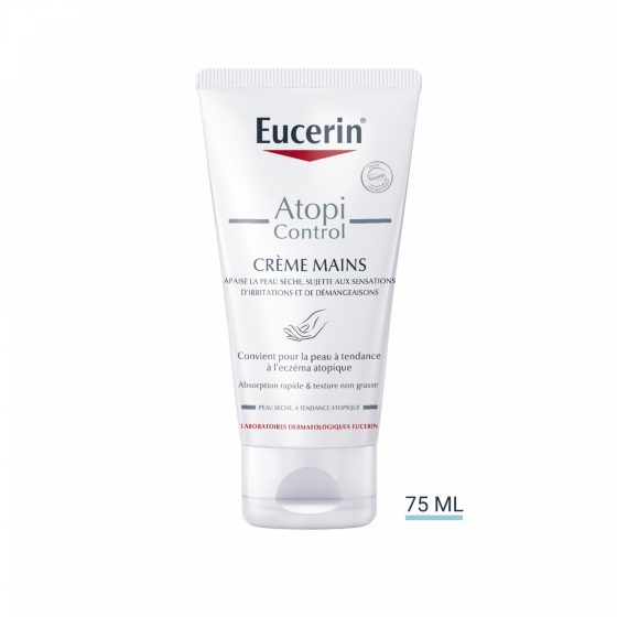 Crème mains Atopicontrol Eucerin - tube de 75 ml