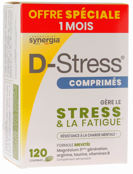 D-Stress Synergia - boîte de 120 comprimés