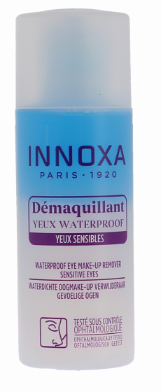 Démaquillant yeux sensibles waterproof Innoxa - flacon de 100 ml