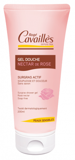 Douche surgras nourrissant nectar de rose Rogé Cavaillès - tube de 200 ml