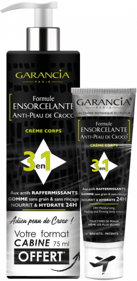 Formule Ensorcelante Anti-Peau de Croco 3 en 1 400 ml + format voyage 75 ml offert Garancia