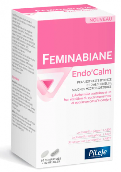 Feminabiane Endo'Calm PiLeJe - boîte de 60 comprimés et 30 gélules