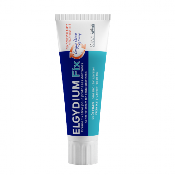 Fix Crème fixative pour prothèses dentaires fixation extra-forte Elgydium - tube de 45g
