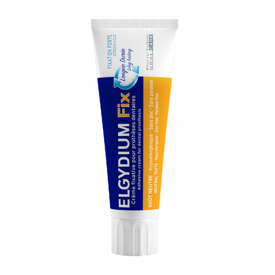 Fix Crème fixative pour prothèses dentaires fixation forte Elgydium - tube de 45g