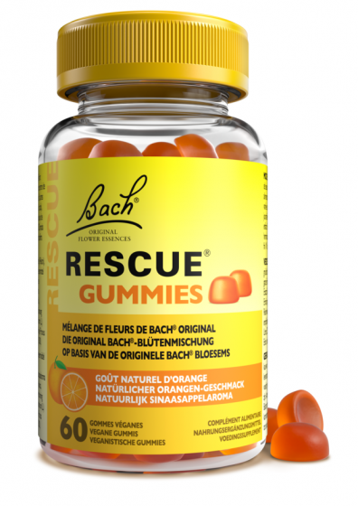 Fleurs de Bach Gummies Rescue goût orange - pot de 60 gommes