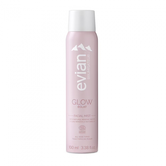 Glow Brume de soin visage éclat Evian - spray de 100ml