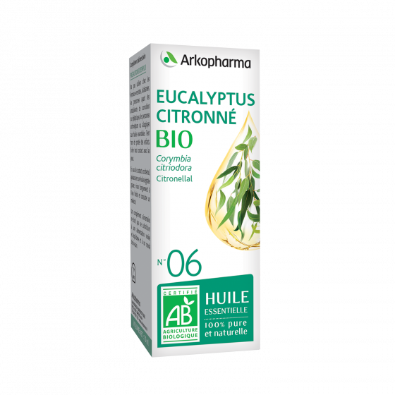 Huile essentielle Eucalyptus Citronné bio n°06 Arkopharma - flacon de 10 ml