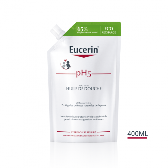 Huile de Douche pH5 Recharge Eucerin - recharge de 400 ml