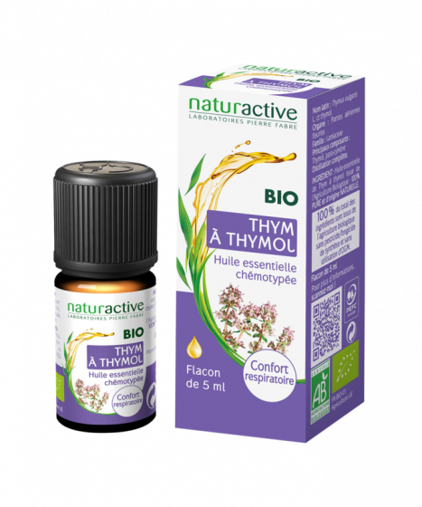 Huile essentielle de Thym à thymol Bio Naturactive - flacon de 5 ml