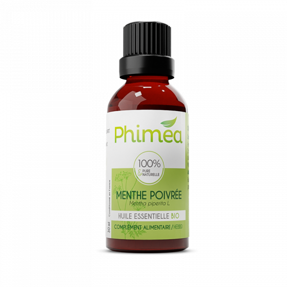 Huile essentielle de menthe poivrée bio Phimea - flacon de 30 ml