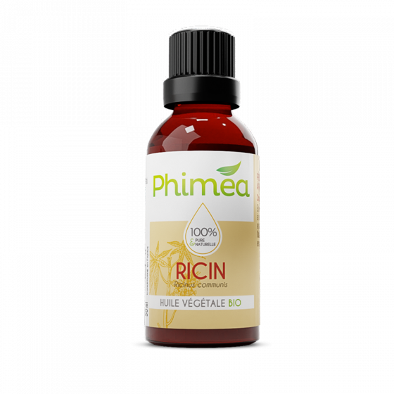 Huile végétale de ricin BIO Phimea - flacon de 50 ml