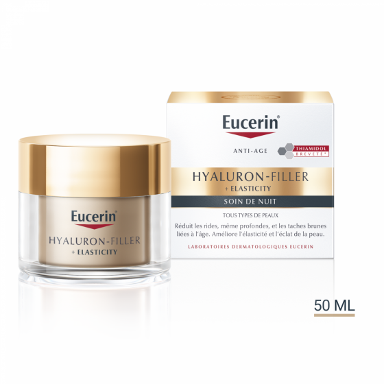 Hyaluron filler + Elasticity soin de nuit Eucerin - pot de 50 ml