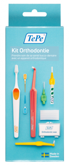 Kit orthodontie TePe - boîte de 6 produits