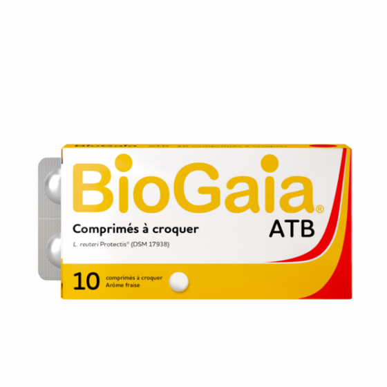 Lactobacillus reuteri protecis arôme fraise Biogaia - 10 comprimés à croquer