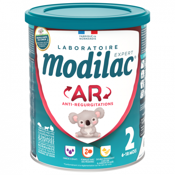 Lait Expert AR lait 2ème âge Modilac - pot de 800 g