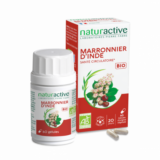 Marronnier d'inde santé circulatoire Bio Naturactive - pot de 60 gélules