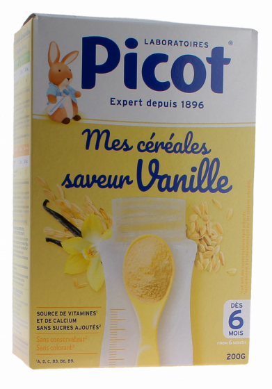 Mes céréales saveur vanille Picot - boite de 200g