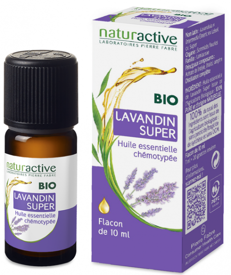 Huile essentielle de Lavandin super bio Naturactive - flacon de 10 ml