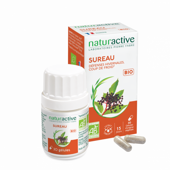 Elusanes Sureau bio Naturactive - boîte de 30 gélules