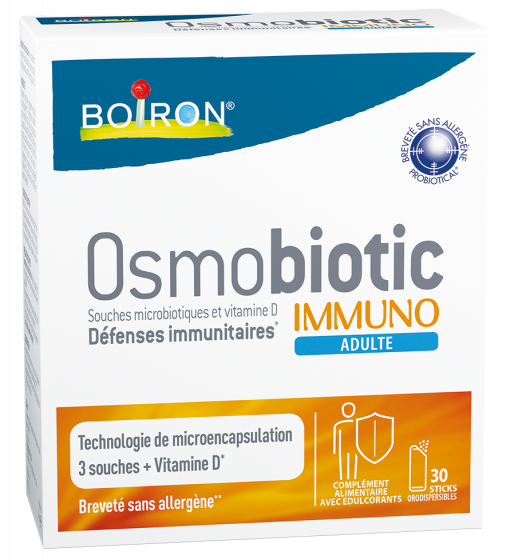 Osmobiotic Immuno adulte Boiron - boîte de 30 sticks orodispersibles