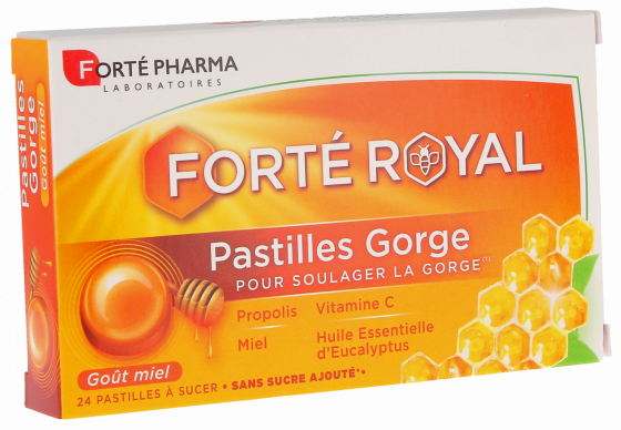 Pastilles royales goût miel Forté Pharma - 24 pastilles