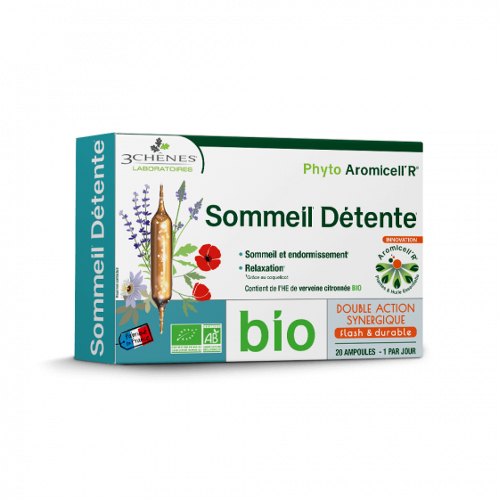 Phyto Aromicell'R bio Sommeil détente Les 3 Chênes - boîte de 20 ampoules de 10ml