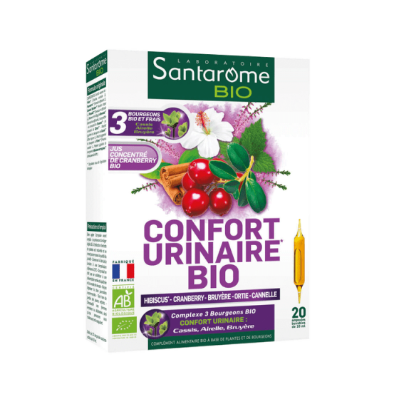 Phyto Confort Urinaire Bio Santarome Bio - boîte de 20 ampoules