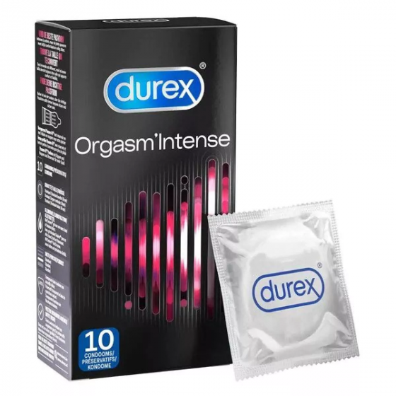 Préservatifs Orgasm'Intense Durex - boîte de 10 préservatifs