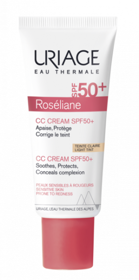 Roséliane CC crème SPF50+ teinte claire Uriage - tube de 40ml