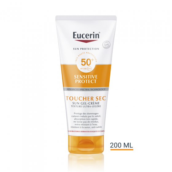 Sensitive protect sun gel crème SPF50+ Eucerin - tube de 200 ml