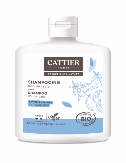 Shampoing Bois de Saule Bio Antipelliculaire Cattier - flacon 250 ml