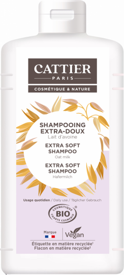 Shampooing extra-doux Bio Cattier - flacon de 1 L
