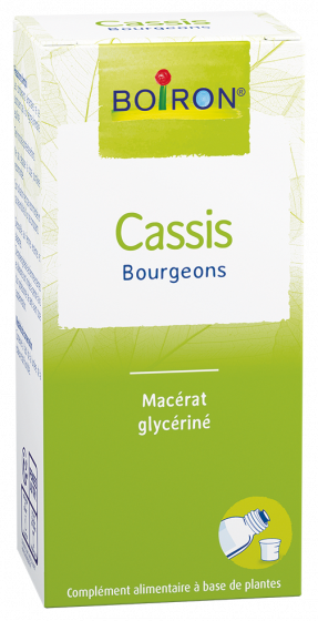 Sirop CASSIS Bourgeons Macérat Glycériné Allergie, Hypotension BOIRON - flacon de 60 ml