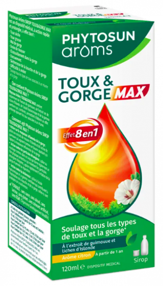 Sirop toux & gorge max Phytosun Aroms - flacon de 120ml