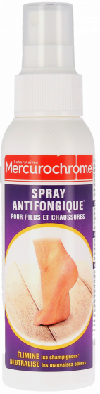 Spray antifongique pour pieds et chaussures Mercurochrome - spray de 100 ml