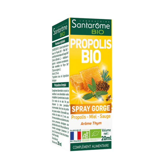Spray buccal Propolis Bio Santarome Bio - spray de 20 ml
