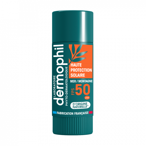 Stick à lèvres protection solaire SPF 50+ Dermophil Indien - stick 4 g