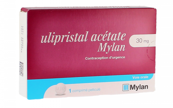 Ulipristal acétate 30 mg Mylan - boîte de 1 comprimé pelliculé