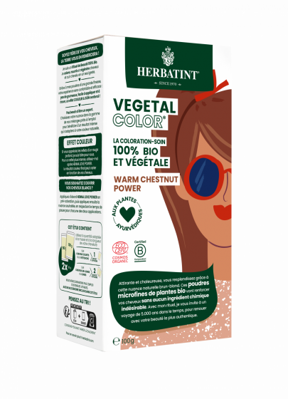 Vegetal color bio Herbatint - boîte de 2 sachets de 50g