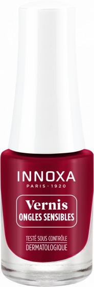 Vernis à ongles hypoallergénique Rouge rouge 410 Innoxa - flacon de 5 ml