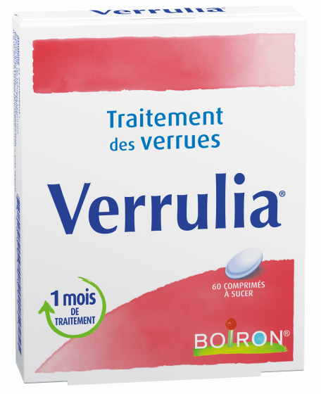 Verrulia traitement des verrues Boiron - boite de 60 comprimés