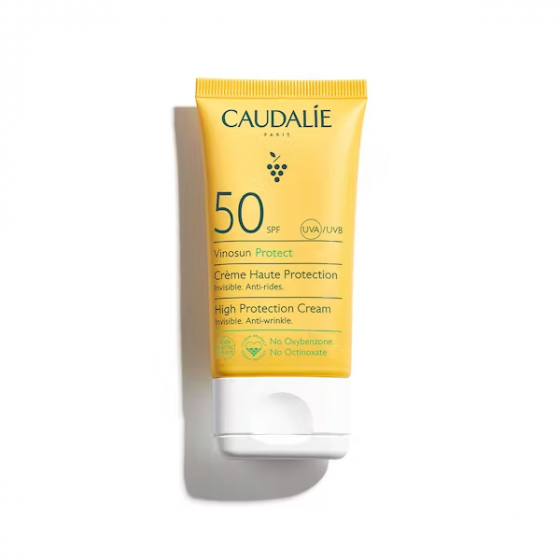 Vinosun Protect Crème solaire haute protection SPF50 Caudalie - tube de 50ml