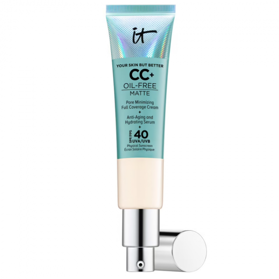 Your Skin But Better CC+ Cream Oil Free Matte CC Crème correctrice haute couvrance anti-pores apparents SPF40 It Cosmetics - tube de 32 ml